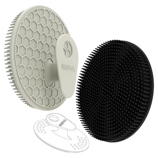 BEAUTAIL Silikon Körper- und Gesichtsbürsten Set (3-teilig) - Duschbürste