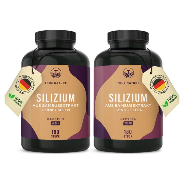 Silizium Kapseln, Mit Zink & Selen, Vegan & Made in Germany 360 St