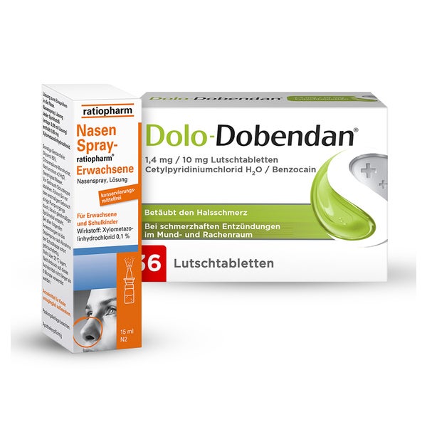 Nasenspray ratio Erw + DOLO-DOBENDAN 1 Set