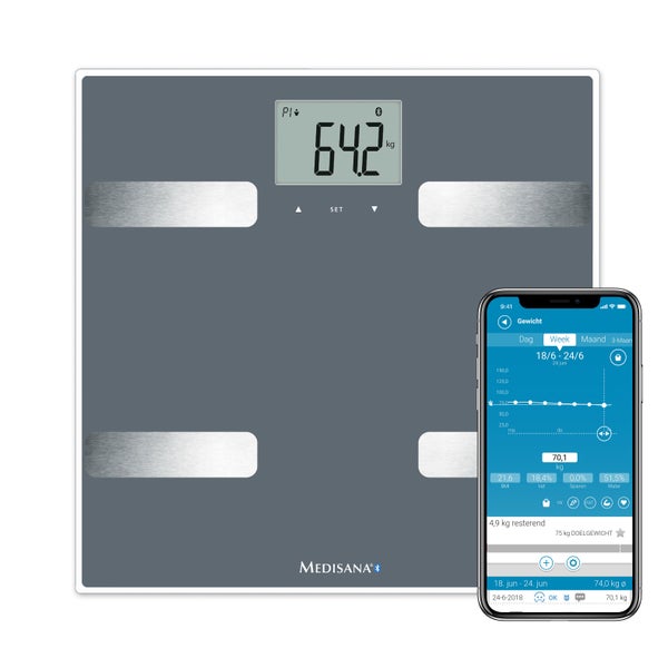 medisana BS A42 connect Körperanalysewaage bis 180 kg 1 St