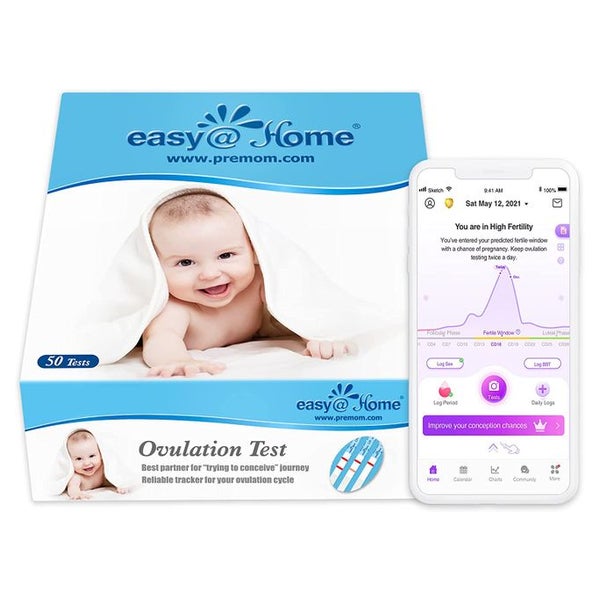 Easy@Home Kinderwunsch 50 x Ovulationstest Fruchtbarkeitstests für Eisprung 1 St