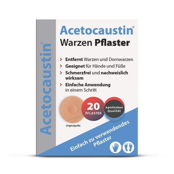 Acetocaustin Warzenpflaster 20 St