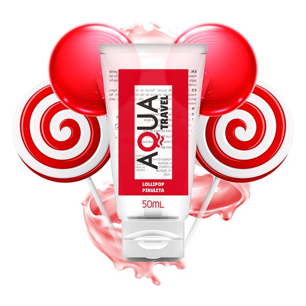 Aqua Travel - Lollipop Flavour Gleitgel auf Wasserbasis 50 ml