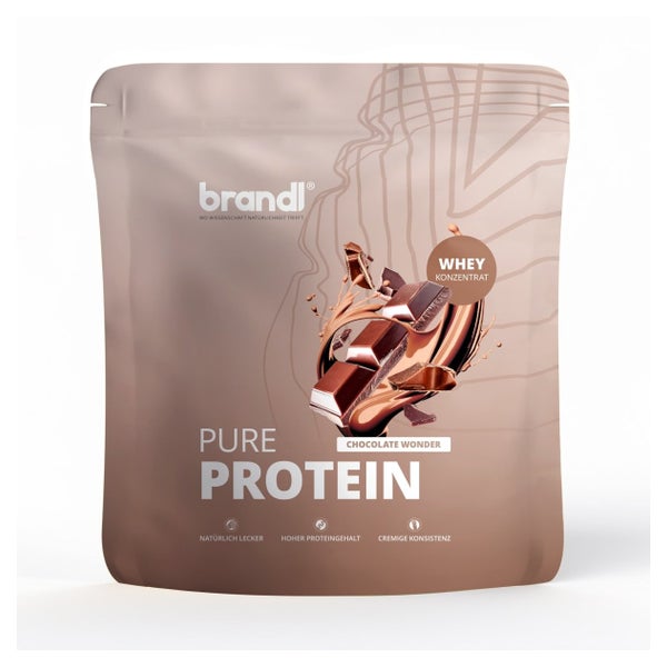 brandl® Premium Proteinpulver Whey Schoko | Eiweißpulver mit natürlichem Aroma 1000 g