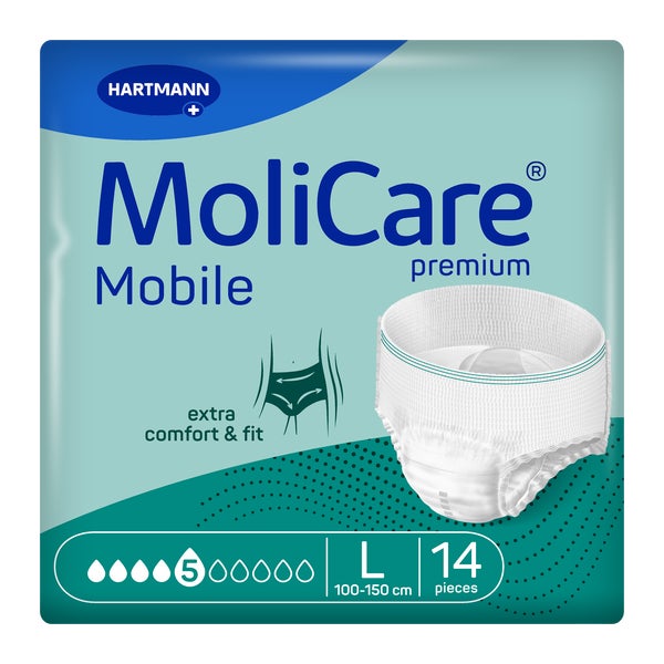 Molicare Premium Mobile 5 Tropfen Gr.l 14 St