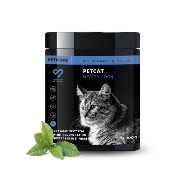 Peticare Detox Entgiftung Pulver für Katzen, reinigende Formel 100 g