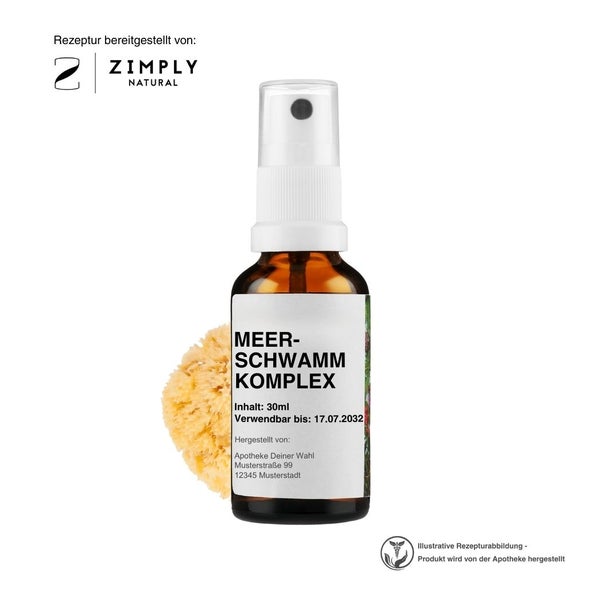Zimply Natural MEERSCHWAMM KOMPLEX - Pflanzbasierte Rezeptur 30 ml