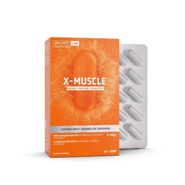 SPLMNT LAB X-MUSCLE mit Magnesium, L-Carnitin & Aminosäuren 60 St