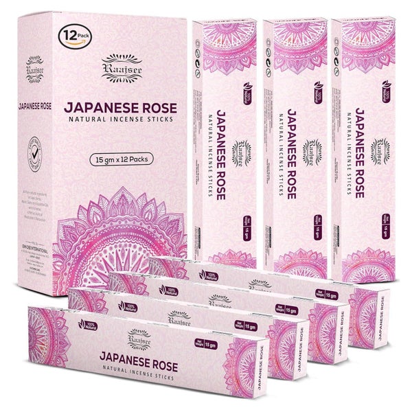 Räucherstäbchen 12 Stück 15 g organisch Aromatherapie Rose 1 St