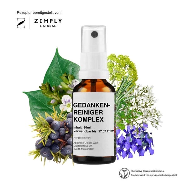 Zimply Natural GEDANKENREINIGER KOMPLEX - Pflanzbasierte Rezeptur 30 ml