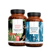 Schildkraft-Paket: Aminosäuren & Jod (Kelp Extrakt) in einem veganen Bundle - AMINOKRAFT & DRÜSENSCHILD - NATURTREU® 279.8 g