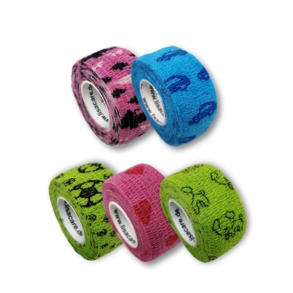 LisaCare Kinder Bandagen 2,5cm x 4,5m - Motivmix 5 St