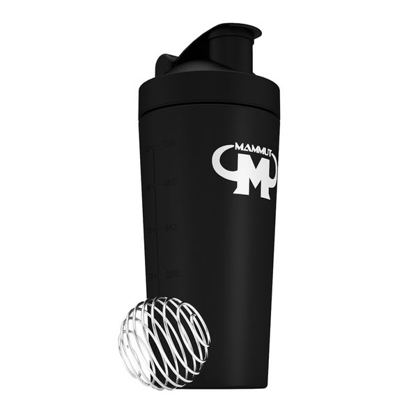Edelstahl Shaker - schwarz - Design Mammut Nutrition - Stück