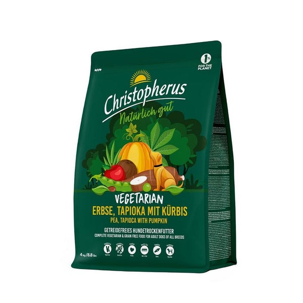 Christopherus Vegetarian Erbse, Tapioka mit Kürbis 4 kg