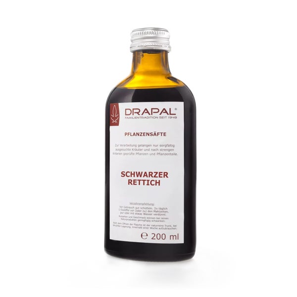 Schwarzer Rettich Pflanzensaft 200 ml
