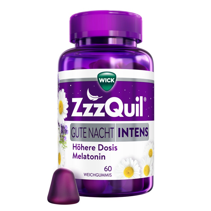 WICK ZzzQuil® Gute Nacht INTENS Melatonin 60 St