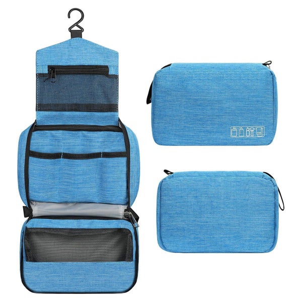 Kulturbeutel hängend wasserdicht Reise Hellblau S-24,3x7,6x1 1 St
