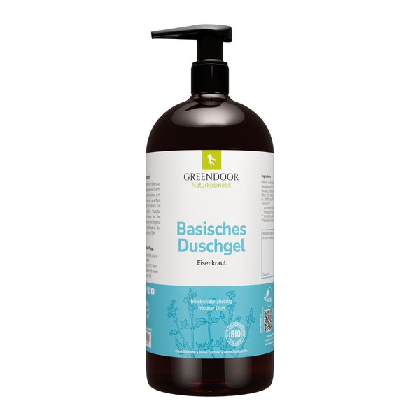 GREENDOOR Basisches Duschgel XL Eisenkraut 500 ml
