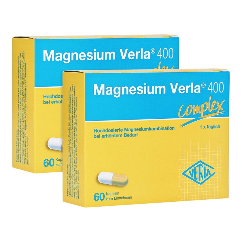 Magnesium Verla® 400 complex Doppelpack 2X60 St
