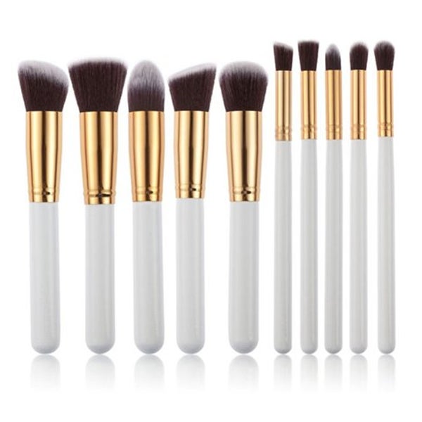 Technique PRO Make-up Pinsel Set Weiß/Gold (10-teilig)