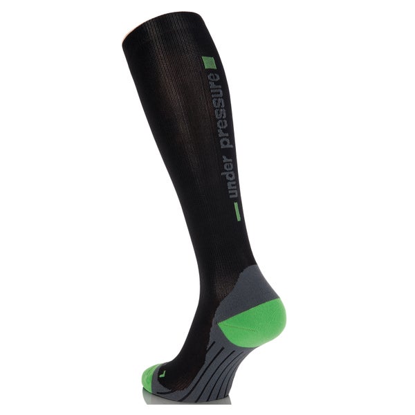 UNDER PRESSURE Competition | Sport-Kompressionsstrumpf (1 Paar) 43-46 (Wade: 32-42cm) / schwarz 2 St