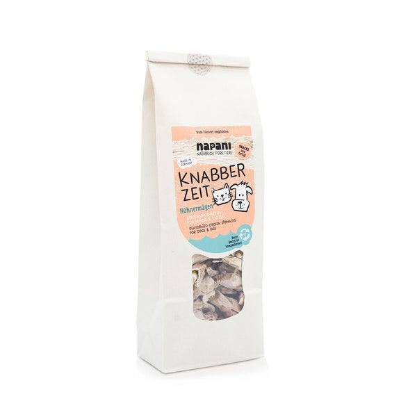 Knabber Zeit - Hühnermägen gefriergetrocknet für Hunde &... 150 g