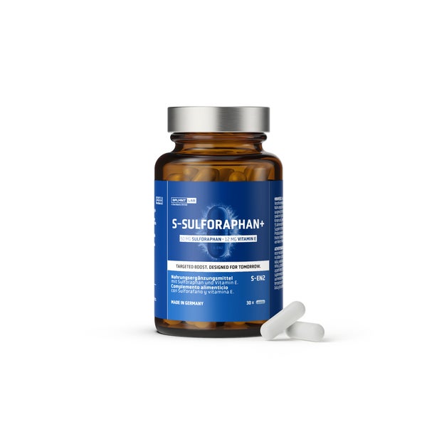 SPLMNT LAB S-SULFORAPHAN+ mit Sulforaphan (Brokkoli-Pflanzenstoff) und Vitamin E 30 St