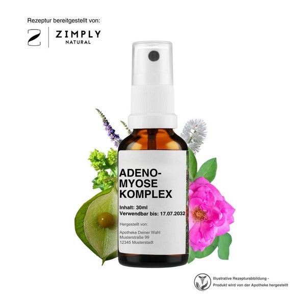 Zimply Natural ADENOMYOSE KOMPLEX - Pflanzbasierte Rezeptur 30 ml