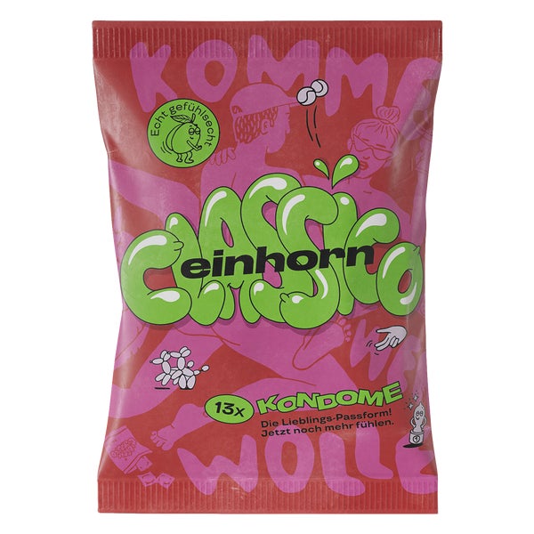 «CLASSICO» – 13 Vegane Kondome mit 54 mm Breite, ultradünn (13 Kondome) 13 St
