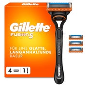Gillette Fusion5 Rasierer Herren — Inkl. 1 Nassrasierer, 4 Ersatzklingen 1 St