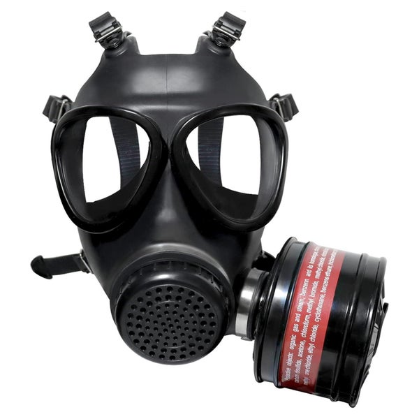 Vollgesichts-Atemschutzmaske mit 40 mm Aktivkohlefilter Gas 1 St