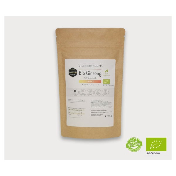 DR. HEILBRONNER Roter Bio Ginseng Pulver 100 g