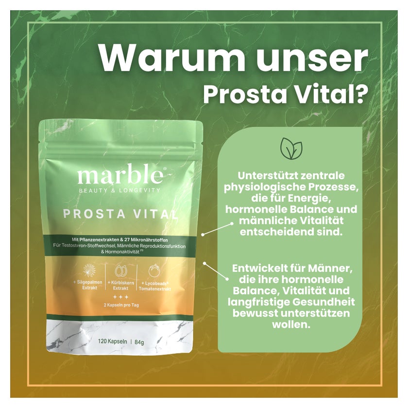 Prosta Vital  Prostata Komplex mit Zink & Pflanzenextrakten (120 vegane  Kapseln) 120 g gnstig kaufen | medpex