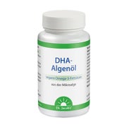 Produktabbildung: Dr. Jacob's DHA-Algenöl Kapseln Omega-3-Fettsäuren vegan 60 St