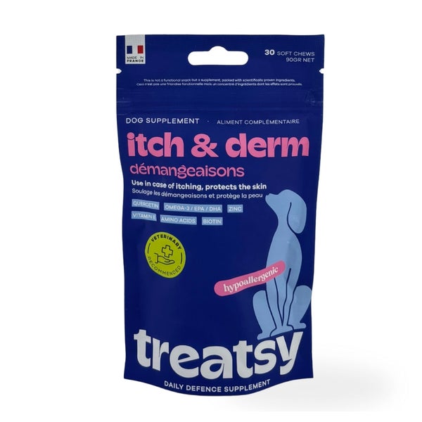 Treatsy Nahrungsergänzungsmittel – Anti-Juckreiz für Hunde 90 g