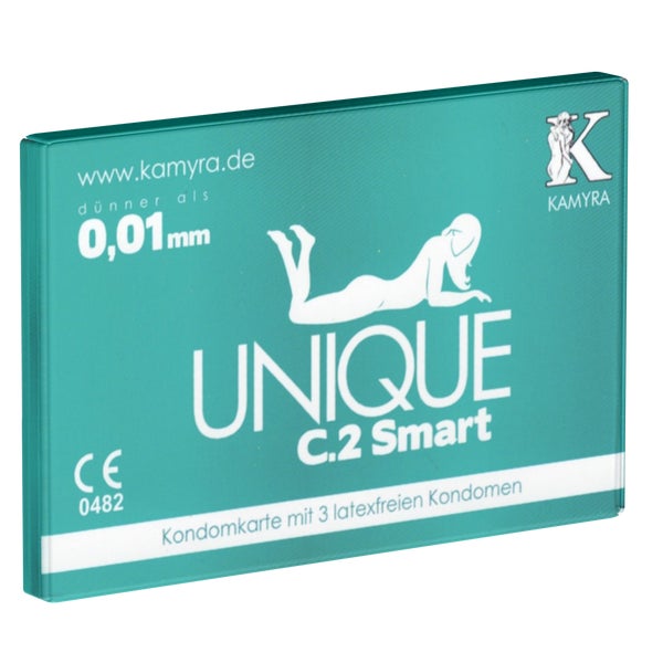 «Unique C.2 Smart» latexfreie PRE-ERECTION-Kondome (3 Kondome) 3 St