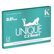 «Unique C.2 Smart» latexfreie PRE-ERECTION-Kondome (3 Kondome) 3 St
