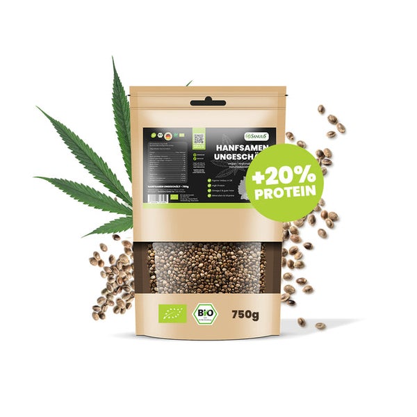 SANUUS® Bio Hanfsamen ungeschält 750g aus dem Allgäu 750 g