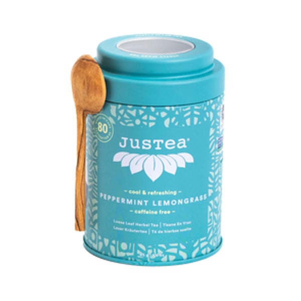 Justea Pfefferminz Lemongrass - Dose M. Holzlöffel 45 g