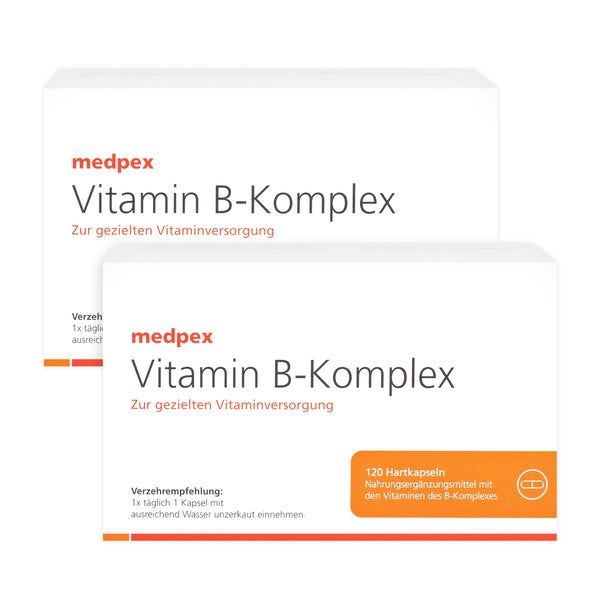 medpex Vitamin B-Komplex Kapseln Duo 2X120 St