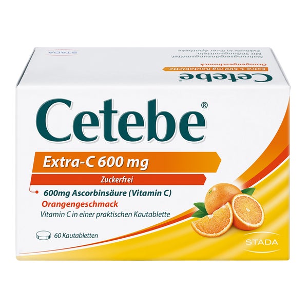 CETEBE Extra-C 600mg hochdosiertes Vitamin C 60 St