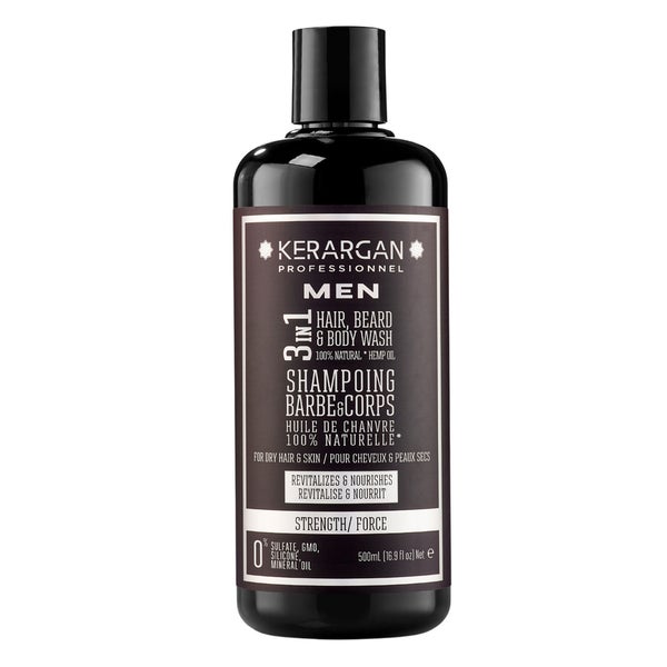 Kerargan - Stärkendes 3in1 Shampoo mit Hanföl 500 ml