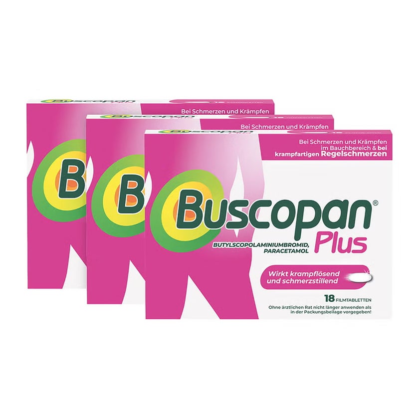 Buscopan® Plus Dreierpack 3X18 St