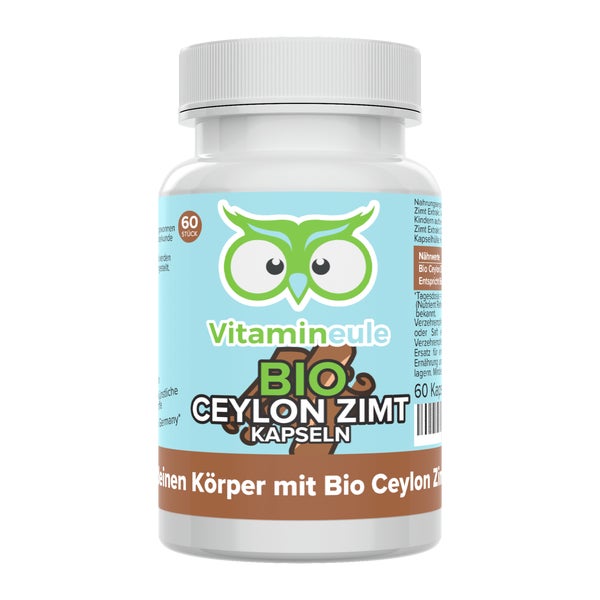 Vitamineule® Bio Ceylon Zimt Kapseln 500 mg (12:1 Extrakt) 55 g