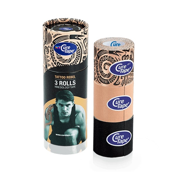 MyCureTape® Kinesiotape Tattoo Rebel – 3 Rollen 3 St