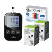 adia Blutzuckermessgerät (mg/dl) Set + 110 Blutzuckerteststreifen + 110 Lanzetten 1 St
