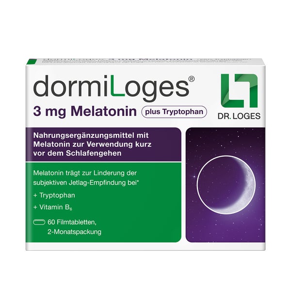 Dormiloges 3mg Melatonin Plus Tryptophan 60 St