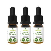 Cannalin - 3x CBD Öl für Katze mit Lachsöl - 2.5% 3x10 ml