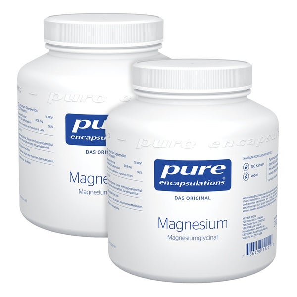pure encapsulations® Magnesium Magnesiumglycinat Doppelpack 2X180 St
