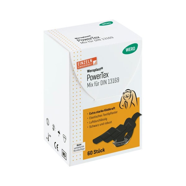 Weroplast® PowerTex Pflaster Mix 60 St